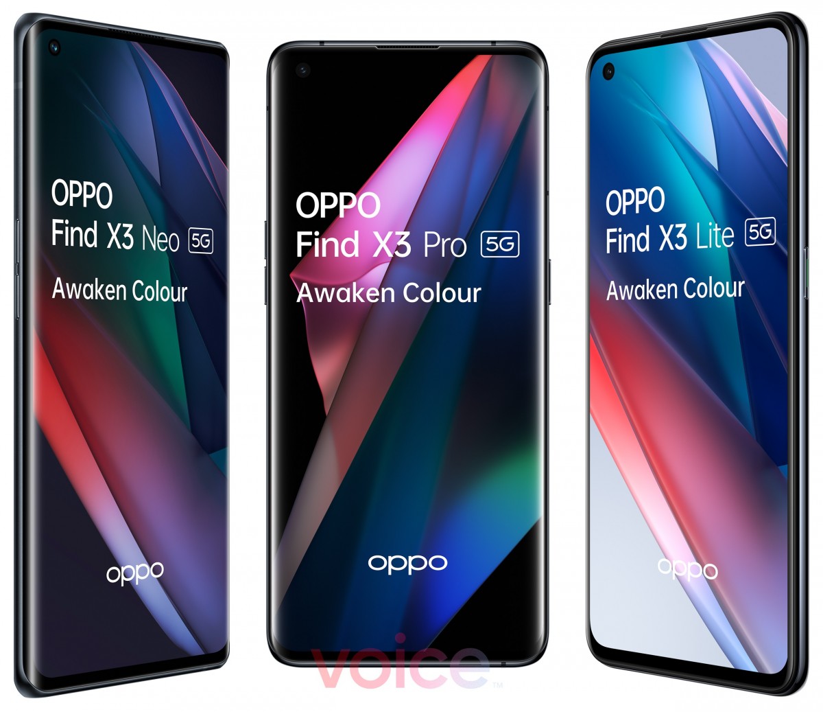 Vazam imagens detalhadas do Oppo Find X3: X3 Pro, X3 Neo e ...